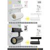 LED lištový reflektor 30w 3F 15°- 60° 4100K BÍLÝ