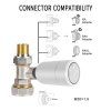 2x Immax NEO Smart Termostatická hlavice Zigbee + Smart NEO BRIDGE PRO v2