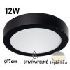 stmivatelny led panel cerny 12W prisazeny