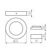 led panel prisareny cerny
