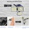 Venkovní solární LED reflektor osvětlení s PIR čidlem CLOVER  430lm immax 08481L