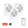 3x chytrá ZÁSUVKA Smart sada 3x vnitřních zásuvek v2, bez kolíku typ F WiFi TUYA