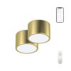 Immax NEO sada 2x RONDATE Smart stropní svítidlo 15cm 12W zlaté Zigbee 3.0 +DO