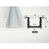 LED profil V6 vestavný difusor maxlumen.cz
