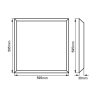 LED panel STMÍVATELNÝ 40w BACKLIGHT DENNÍ BÍLÁ 60x60cm BLP6060