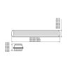 Trubicové svítidlo pro LED KAPAL 258PS 150cm