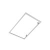 hlinikovy vestavny bily ram 30x120cm pro led panel do sdk sadrokartonu montazni sada pro zapusteni panelu vestavba ramecku do podhledu qvestramc600