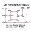 L spojka BÍLÁ pro VESTAVNOU kolejnicovou Z3F lištu