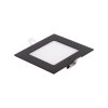 LED panel 24V 6W CCT stmívatelný ČERNÝ čtverec  změna barvy světla 24SB6