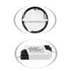 Černý přisazený LED panel CCT LADA 2 18W kulatý LED-CSL-CCT/18W/CR