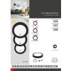 Černý přisazený LED panel CCT LADA 2 18W kulatý LED-CSL-CCT/18W/CR