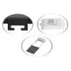 Černý VESTAVNÝ LED panel RAFA 12W čtverec 17x17cm CCT IP44/20 LED-WSQ-CCT/12W/CR