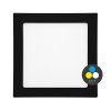 Černý VESTAVNÝ LED panel RAFA 12W čtverec 17x17cm CCT IP44/20 LED-WSQ-CCT/12W/CR