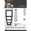Černý VESTAVNÝ LED panel RAFA 6W čtverec 12x12cm CCT IP44/20 LED-WSQ-CCT/6W/CR
