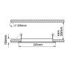 LED panel vestavný černý BLN18 vestavný 18W kulatý 225mm
