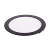 LED panel vestavný černý BLN18 vestavný 18W kulatý 225mm
