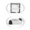 Černý LED panel na strop RAFA2 18W CCT 22,5x22,5cm přisazený čtverec LED-CSQ-CCT/18W/CR