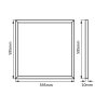 LED panel ELP6060 48W 60x60cm (Varianta Teplá bílá)